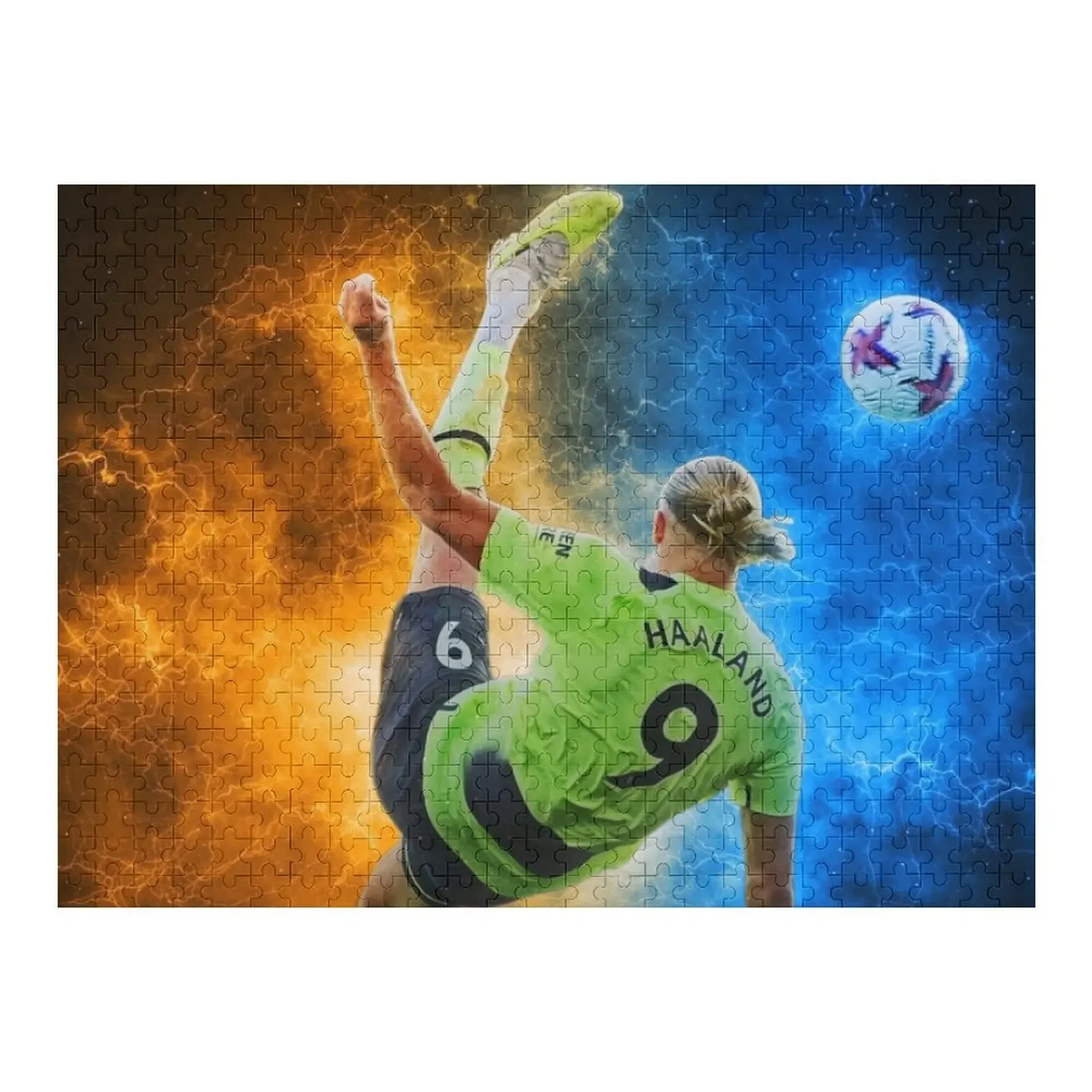 

ERLING HAALAND BiCYCLE KICK GOAL Jigsaw Puzzle Children Personalized Puzzle