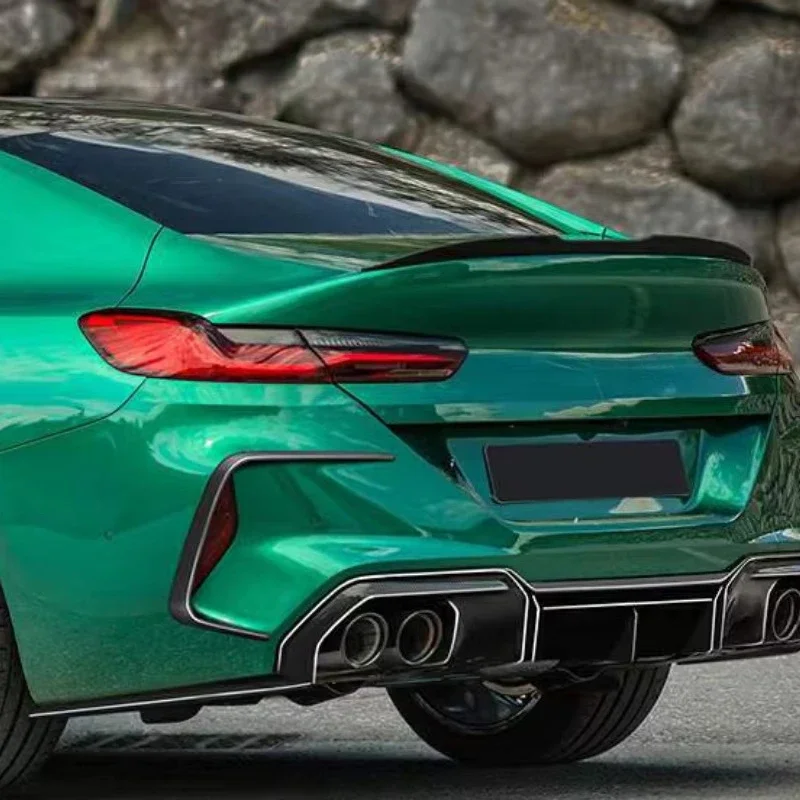 Paktechz Dry Carbon Fiber Ducktail Trunk Lip Rear Spoiler for  M8 F92