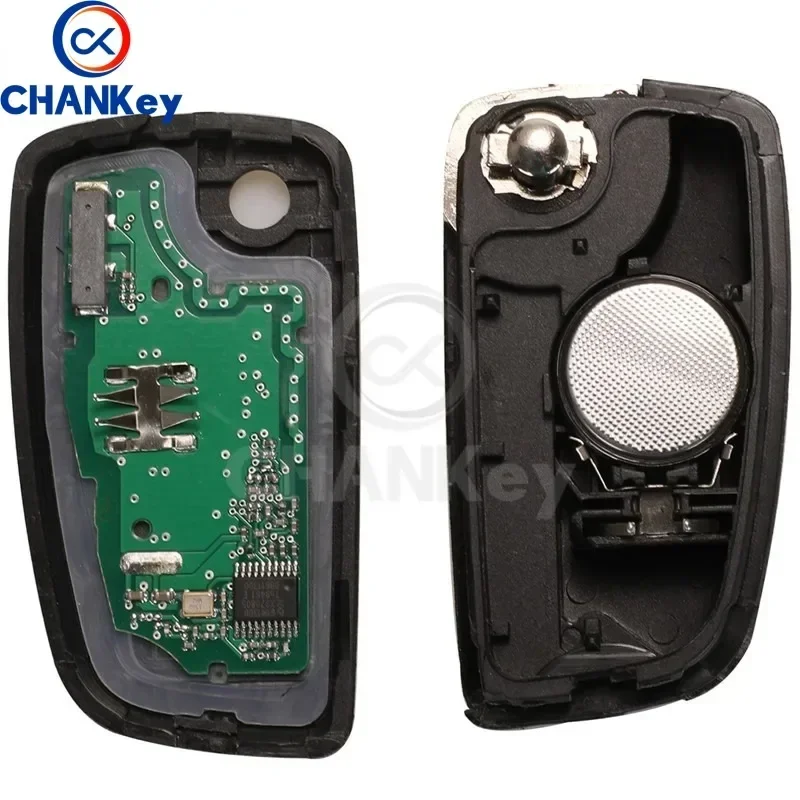 CHANKey 2/3 Buttons 433MHz 4A PCF7952E Flip Remote Key For Nissan Qashqai J11 Pulsar C13 Juke F15 X-Trail T32 Micra CWTWB1G767