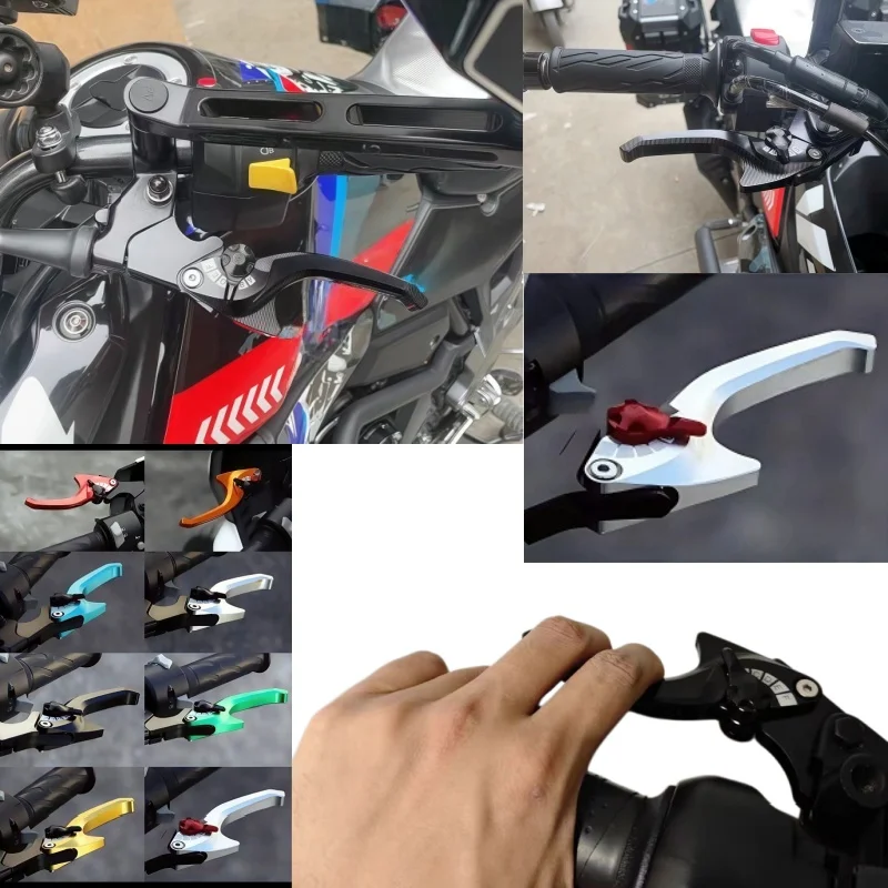 5D shark head style For Kawasaki NIJIA125 2019 Z125 2016-2020 Motorcycle parts brake lever set foldable adjustable handle lever view 6