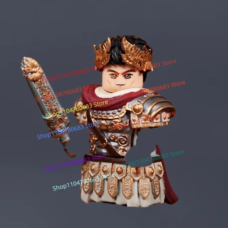 

MOC Building Blocks Mini Dolls King Armor Weapon Accessories Assembly Puzzle Collection Ornament Toys Festival Gifts