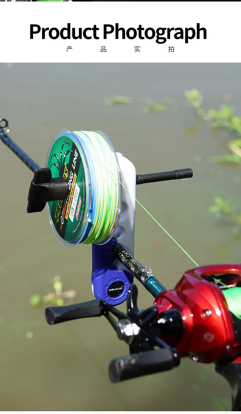 Tragbarer Angelschnurwickler für Baitcasting- und Spinnrollen, ABS-Spulenmaschine, Karpfenangel-Zubehör, Wickelwerkzeuge – Detail 11