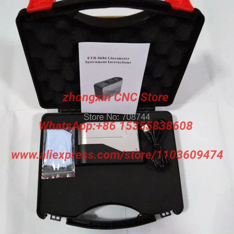 ETB-0686 ETB0686 Glossmeter Projecting Angle 60 Degress Gloss Meter 0-200Gu
