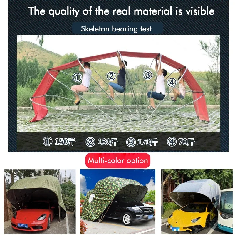 Automatic Foldable Garage Canopy Carport Shed Protection Car Shed