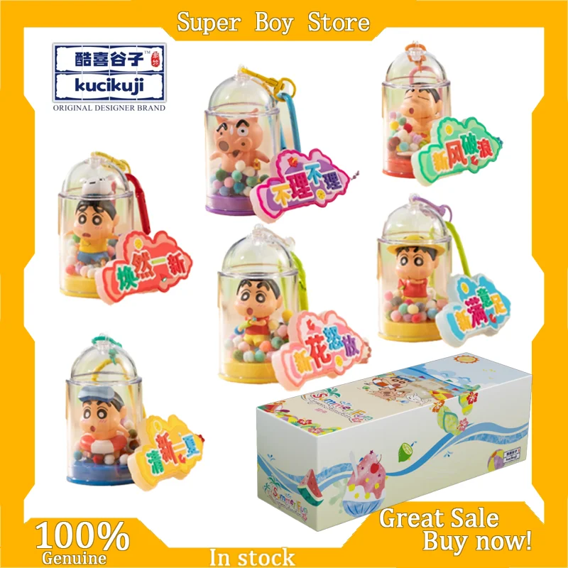 

Новый карандаш Kucikuji Shin-Chan Good Luck, модная серия, слепая коробка, кулон, кавайный карандаш Shin-Chan, аксессуары, кукла, подарок для детей