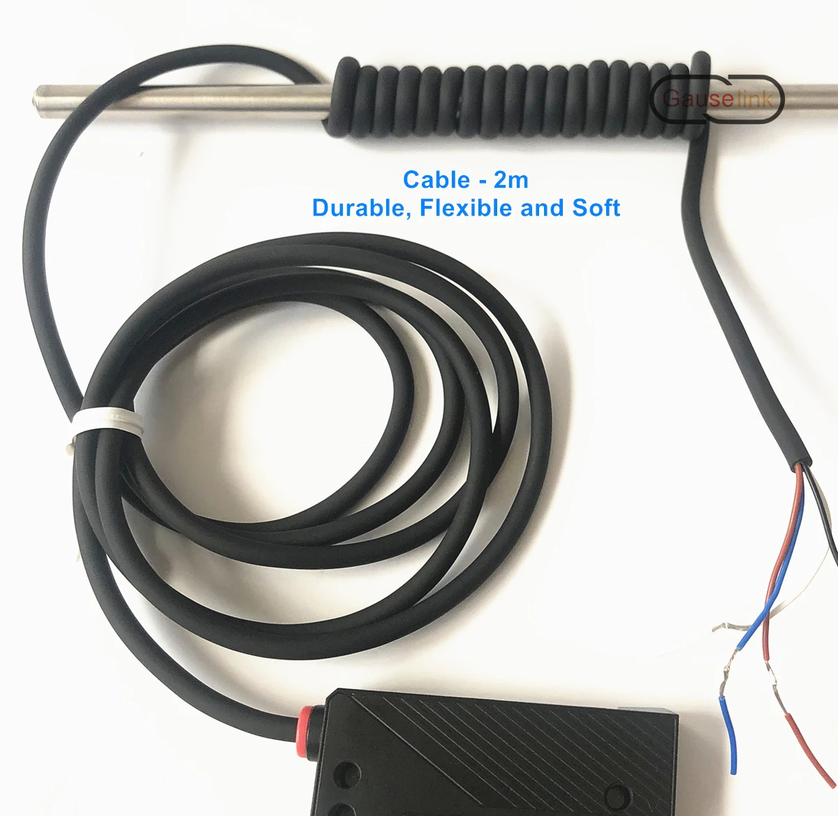 Etiketten-Lichtschrankensensor NPN PNP PUD-050NP NO NC Selbstklebender Etikettenstreifen Mengenzählererkennung Identifizieren Sie den Rückstoßring – Detail 2