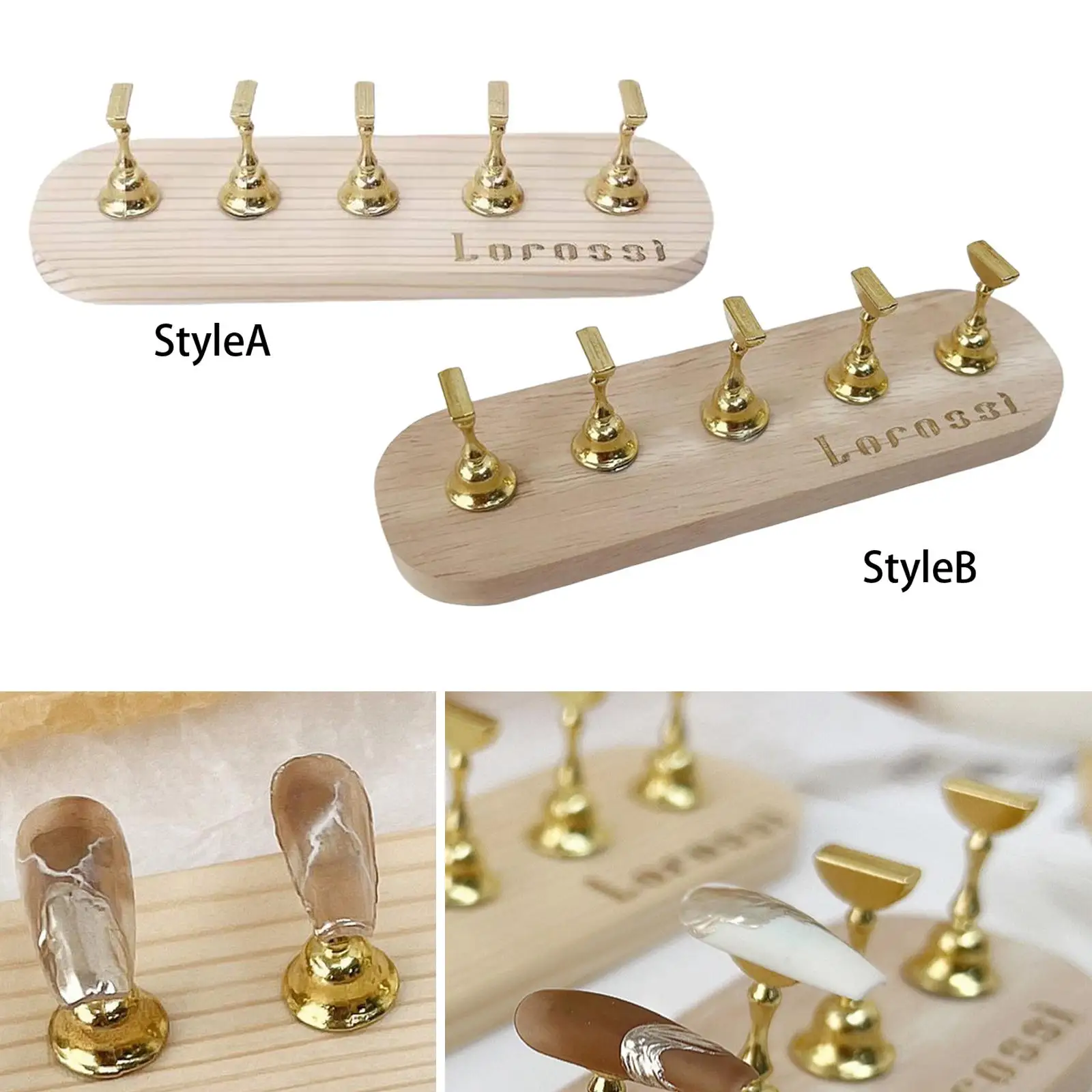 Nail Art Practice Stand with Base Accessories, DIY Nail Art Holder,