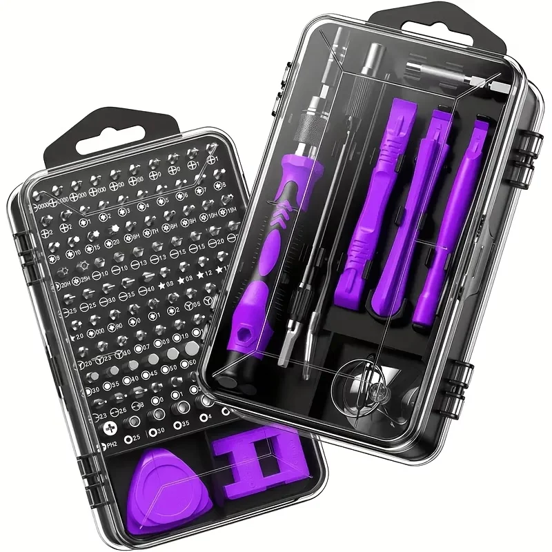 115-in-1 Präzisions-Schraubendreher-Set, magnetisches Reparaturwerkzeug-Set mit Etui für Computer, iPhone, PC, Haushaltselektronik