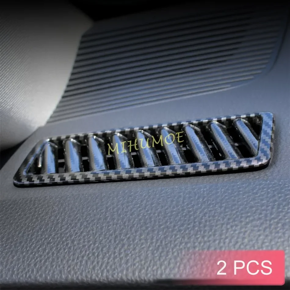 Carbon Fiber Car Center Console Dashboard Air Vent Cover Trims For Toyota Venza 2021-2023