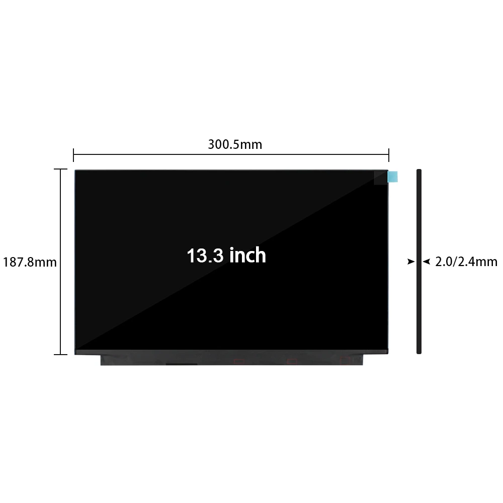 13.3inch LCD Laptop 1920×1080 LCD screen Resolution edp 30 pins LCD M133NWFC R5