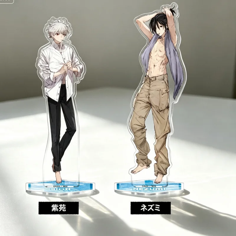 Anime NO.6 Morning Style SION NEZUMI Acrylic Stand Model Plate Keychains Desktop Ornament Gifts For Friends