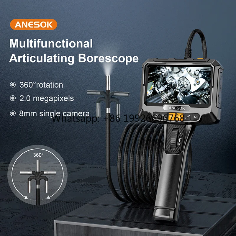 S10 Portable Flexible Snake Camera For Industrial Use Digital Video Borescope Endoscope