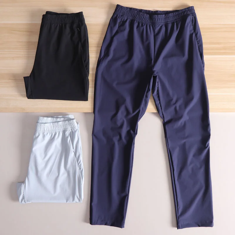 

Выдающие пошивные мужские летние уличные эластичные дышащие прямые повседневные брюки, модная городская молодежная одежда