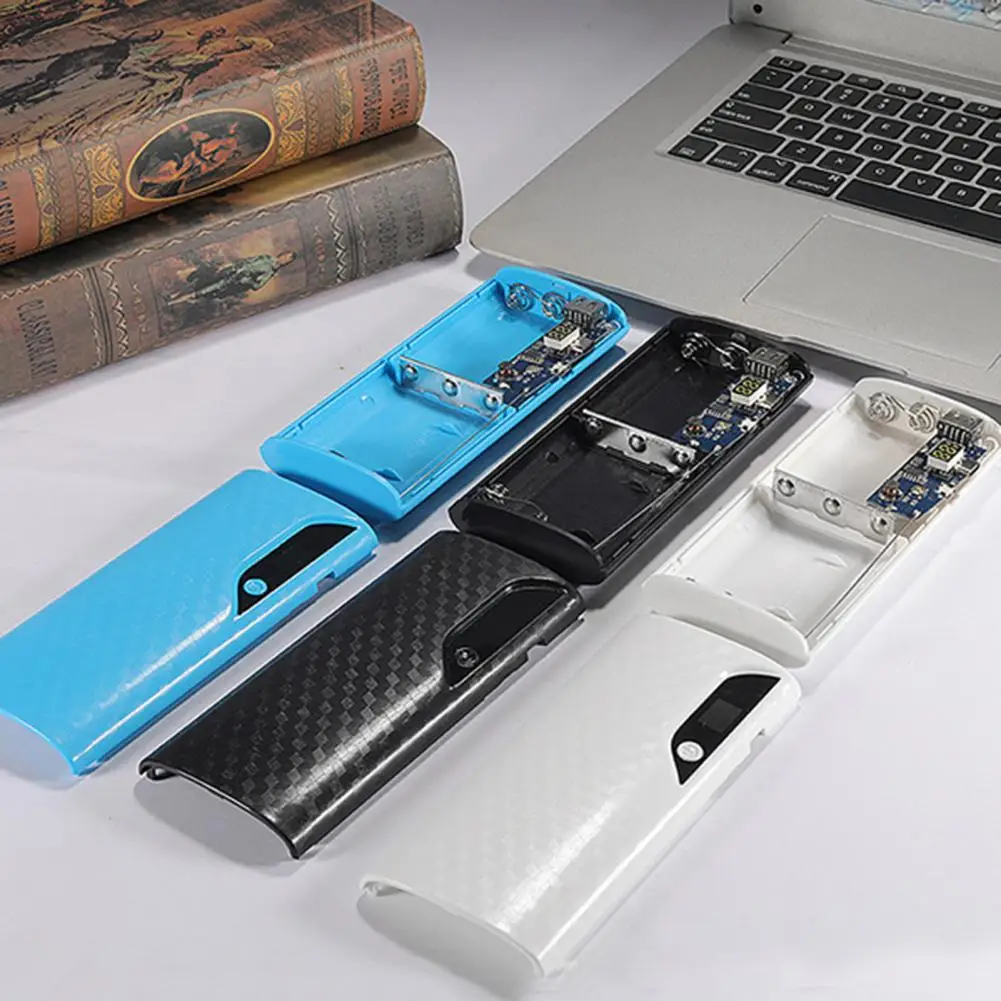 Prático longa vida útil 5 seções 18650 telefone banco de potência escudo sem soldagem destacável caixa de banco de potência fonte de casa