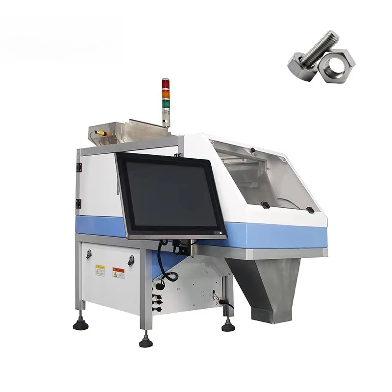 Industrial Hardware Automatic Vision Counting and Packaging Machine for M3-M20 Screws Nuts Bolts-Small Parts in Bags Pouches