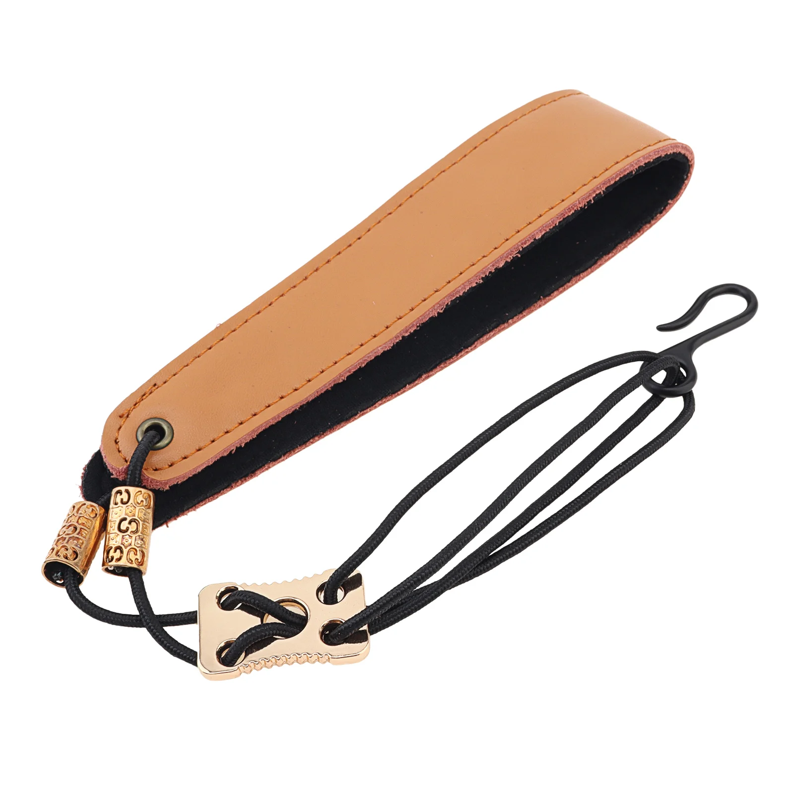 Adjustable Clarinet Neck Strap Genuine Leather Thickened Widened Clarinet Neck Strap for Flute Bb A Clarinets Hanger Strap