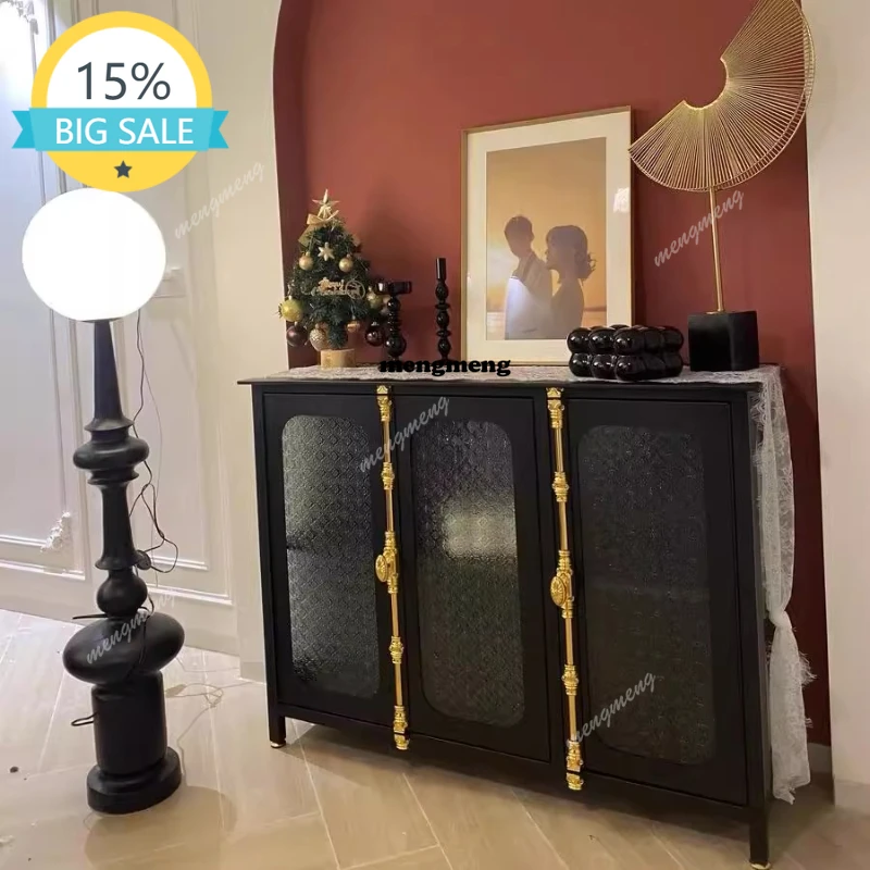 

M53 American retro living room cabinet coffee table locker Luxury Design Wooden chest of drawers modern komoda drewniana furnitu