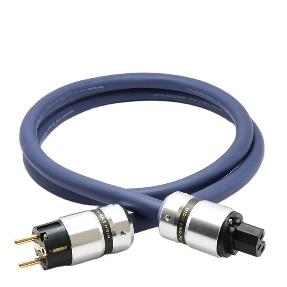 Кабели питания HIFI, разъем 10AWG IEC, 125 В/15 А, блок питания звука Schuko, плетеный кабель для динамика, сабвуфера, проигрывателя, AMP,