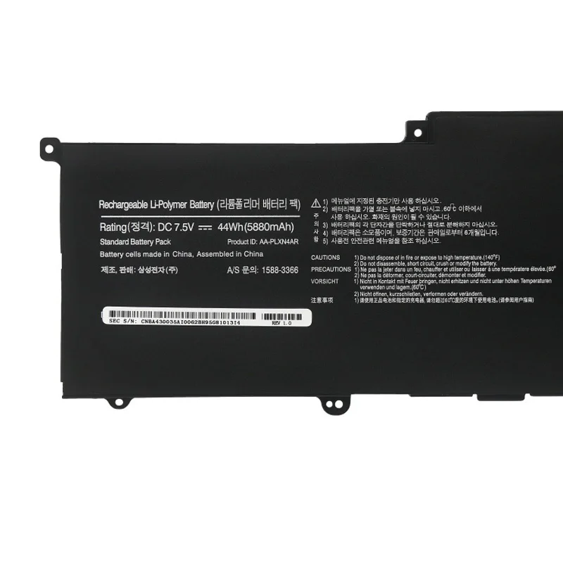 New AA-PLXN4AR Laptop Battery For Samsung 900X3C-A01/A02DE/A04DE/A02EE 900X3D 900X3E NP900X3C-A01CN/A01S NP900X3D/E/G AA-PBXN4AR