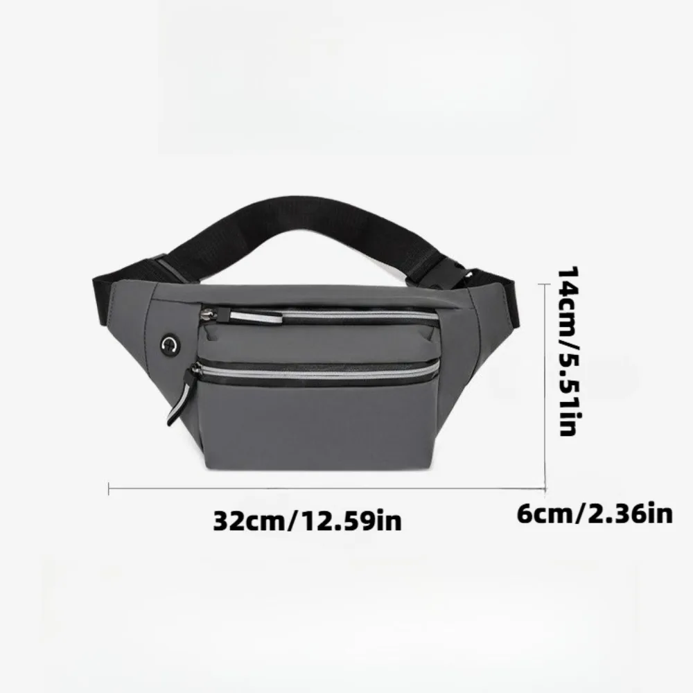 Nowa, prosta nerka męska na rok 2025, codzienna, o dużej pojemności, do noszenia na skos, na telefon komórkowy, wielofunkcyjna, biznesowa portmonetka na monety.