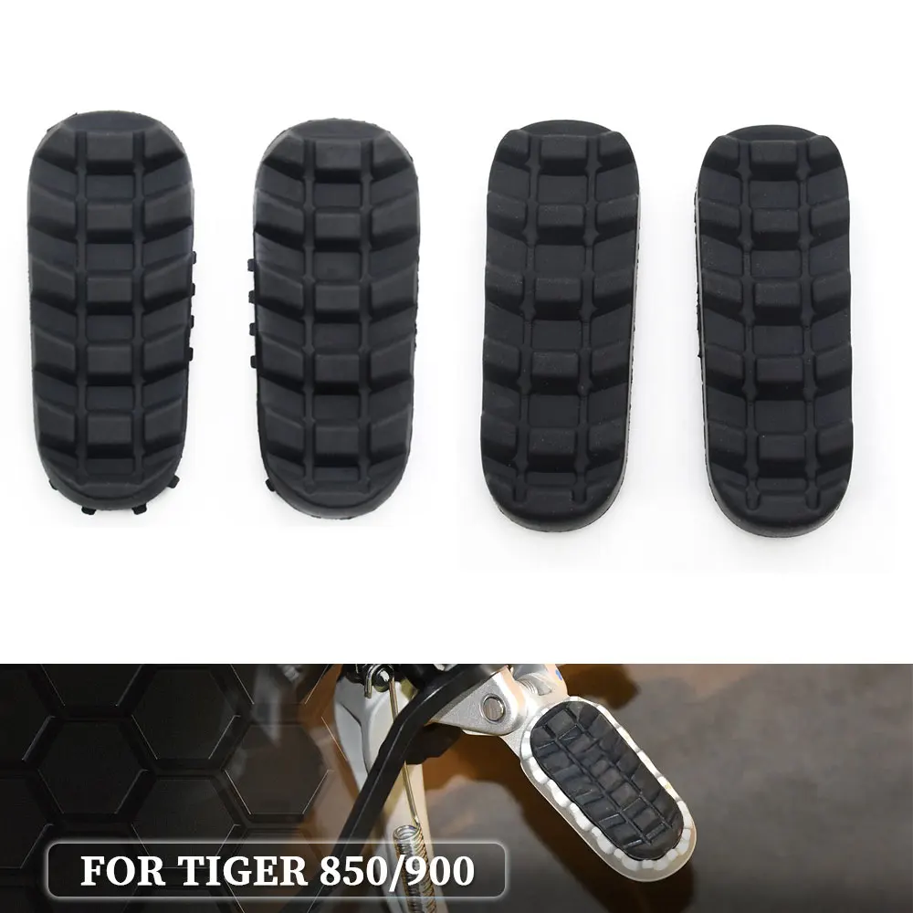 Motorcycle Front Rear  Footrest Footpegs Foot Pegs Rubber Covers For Triumph SCRAMBLER 1200 XC XE TIGER 850 900 1200