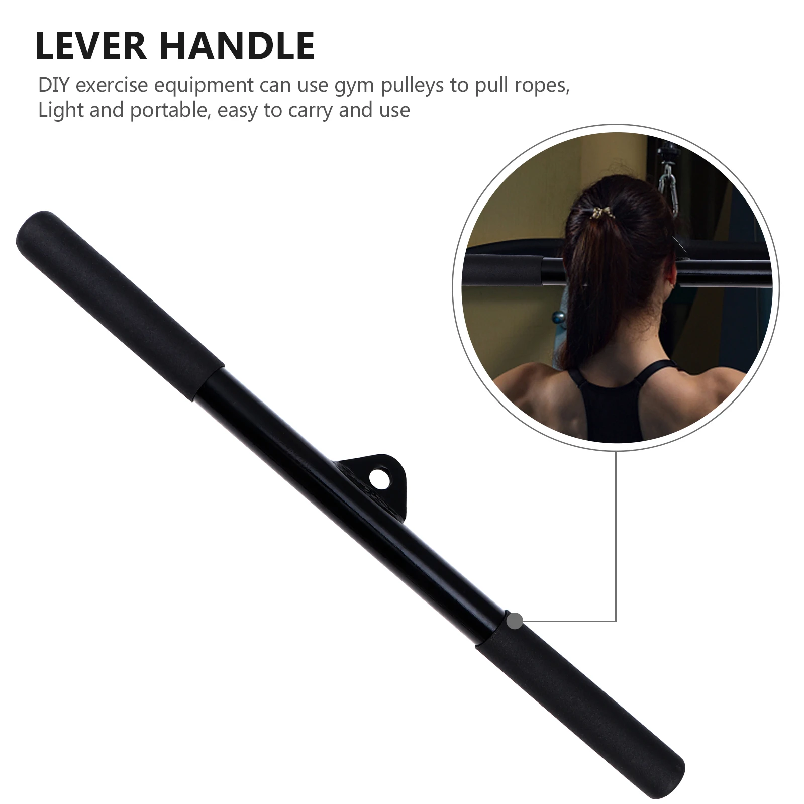 

Fitness Lever Grip Equipment Press Down Bar Cable Accessories Muscle Trainer Bicep Tension Rod Iron Pull Supplies