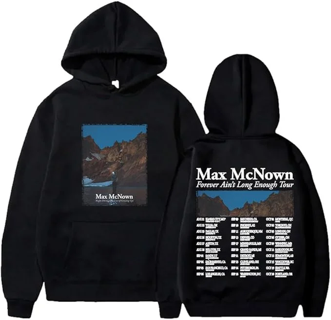 

Толстовки с капюшоном Max McNown Forever Ain't Long Enough Tour для женщин и мужчин, модные толстовки с длинными рукавами