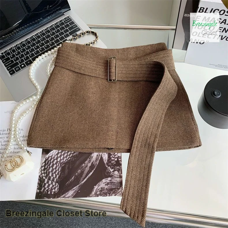 American retro spice girl solid color skirt female spring and autumn new fashion high waist sexy temperament A word hip skirt