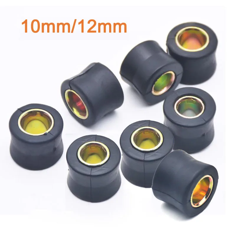 Pack of 8pcs Motorcycle  Scooter Rear Shock Absorber Rubber Sleeve Cushion Rubber Ring 10mm 12mm Rear Shock Absorber Bushing