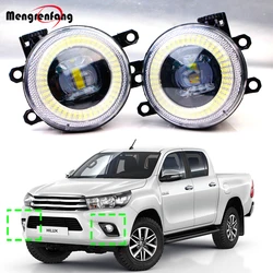 2 X 30W H11 Car Front Angel Eye LED Fog Light DRL Daylight For Toyota Hilux Revo Rocco Pick UP SR5 2015 2016 2017 2018 2019