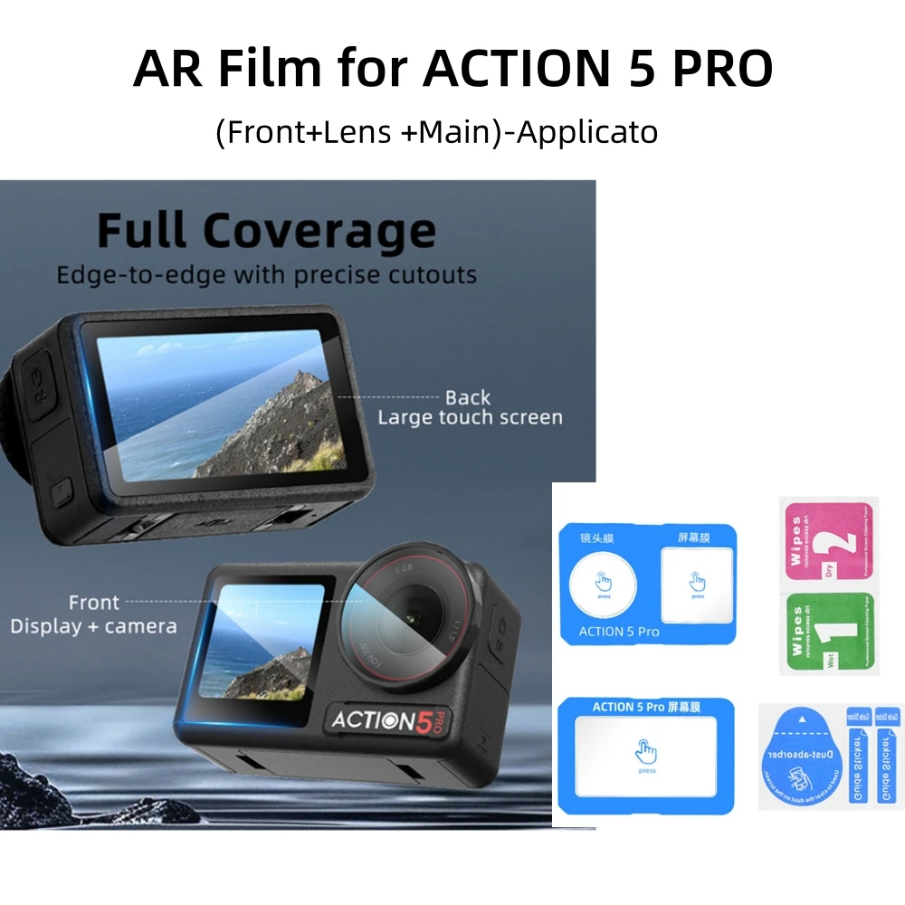 DJI OSMO アクション 5 プロカメラレンズスクリーンフィルム AR 透明度強化フィルムアクセサリー