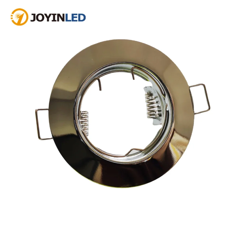 

Zinc Alloy GU10 LED Lighting Fixture Cut-out 60mm Satin Nickel Round MR16 Housing Led GU10 Spot Light Downlight Housing