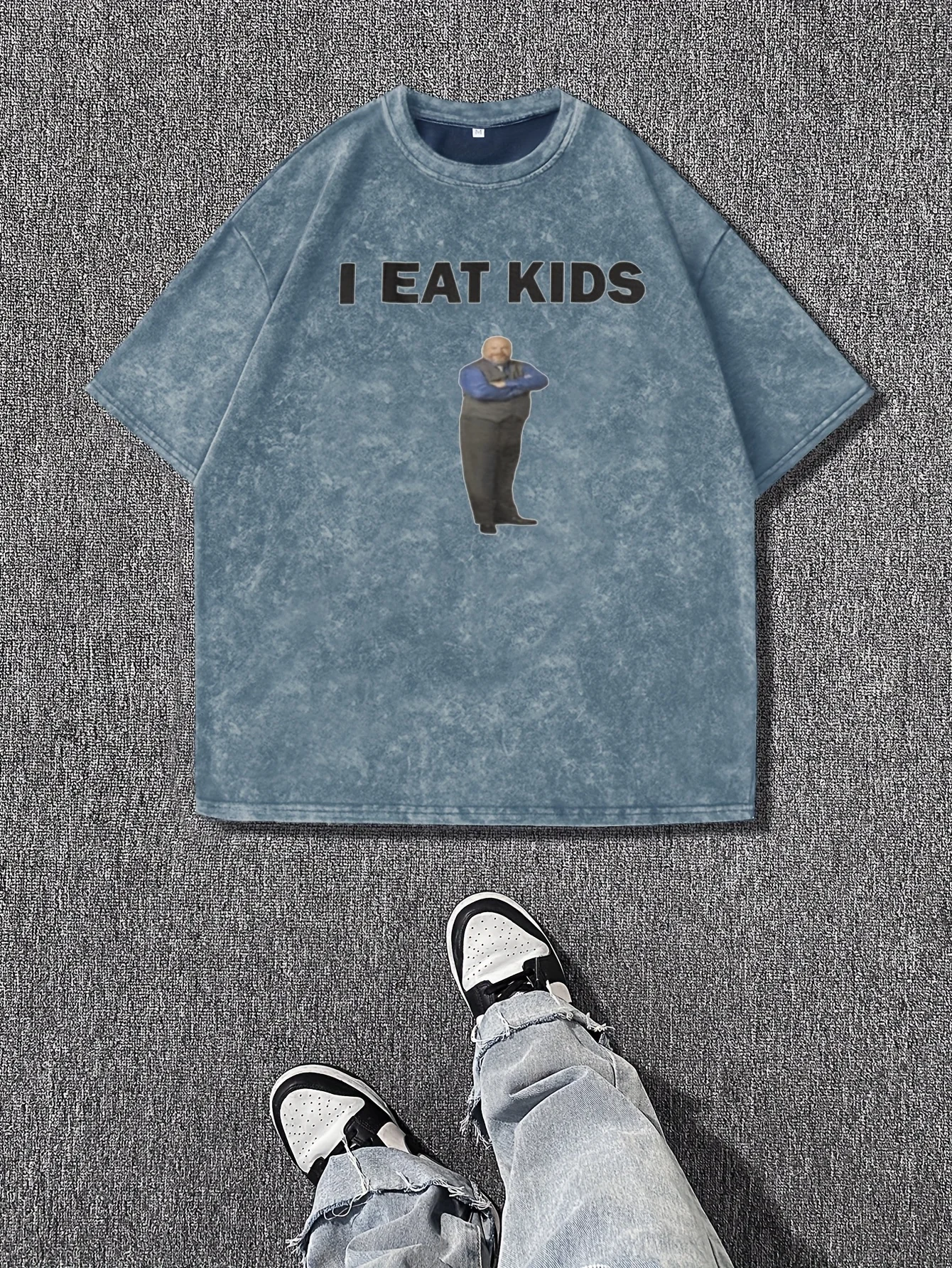 

Women'S "I Eat Youngsters" Graphic T-Shirt - Soft, Breathable, Casual Crew Neck Tee for Summer Outdoor Activities, Casual Attire