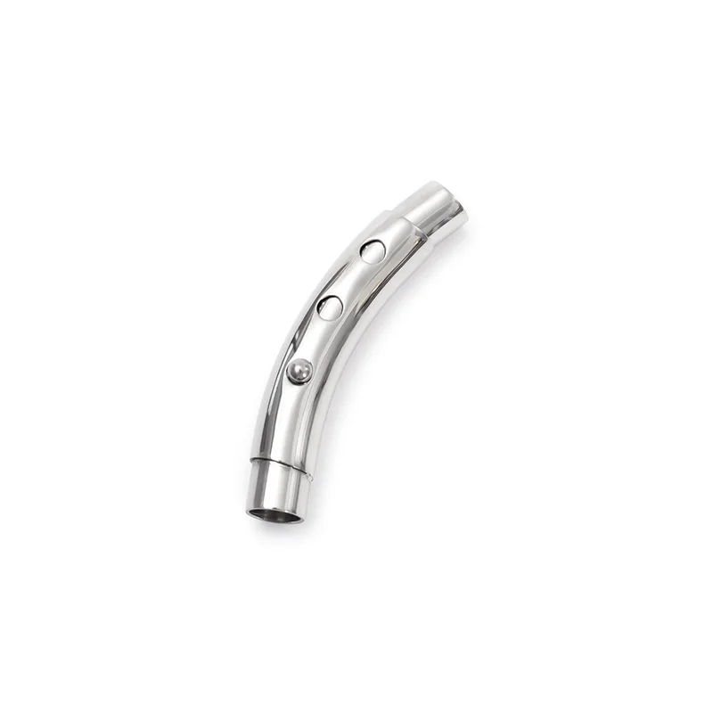 5Pcs Adjustable Stainless Steel Bayonet Clasps 3mm 4mm 5mm 6mm for DIY Leather Cord Bracelet Buckle Jewelry Making Supplies