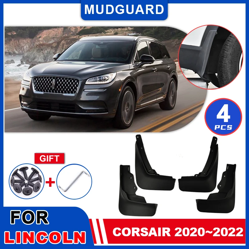 

for Lincoln Corsair 2020 2021 2022 Mudguards Mudflaps Fender Mud Flap Splash Mud Wheel Auto Parts Guards Cover Accessories