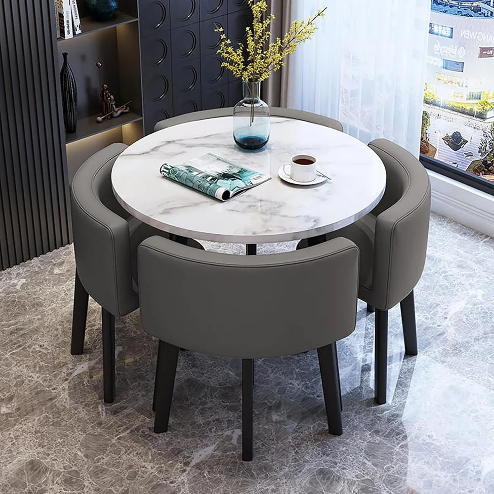 

Round Dining Table Set for 4 Chairs