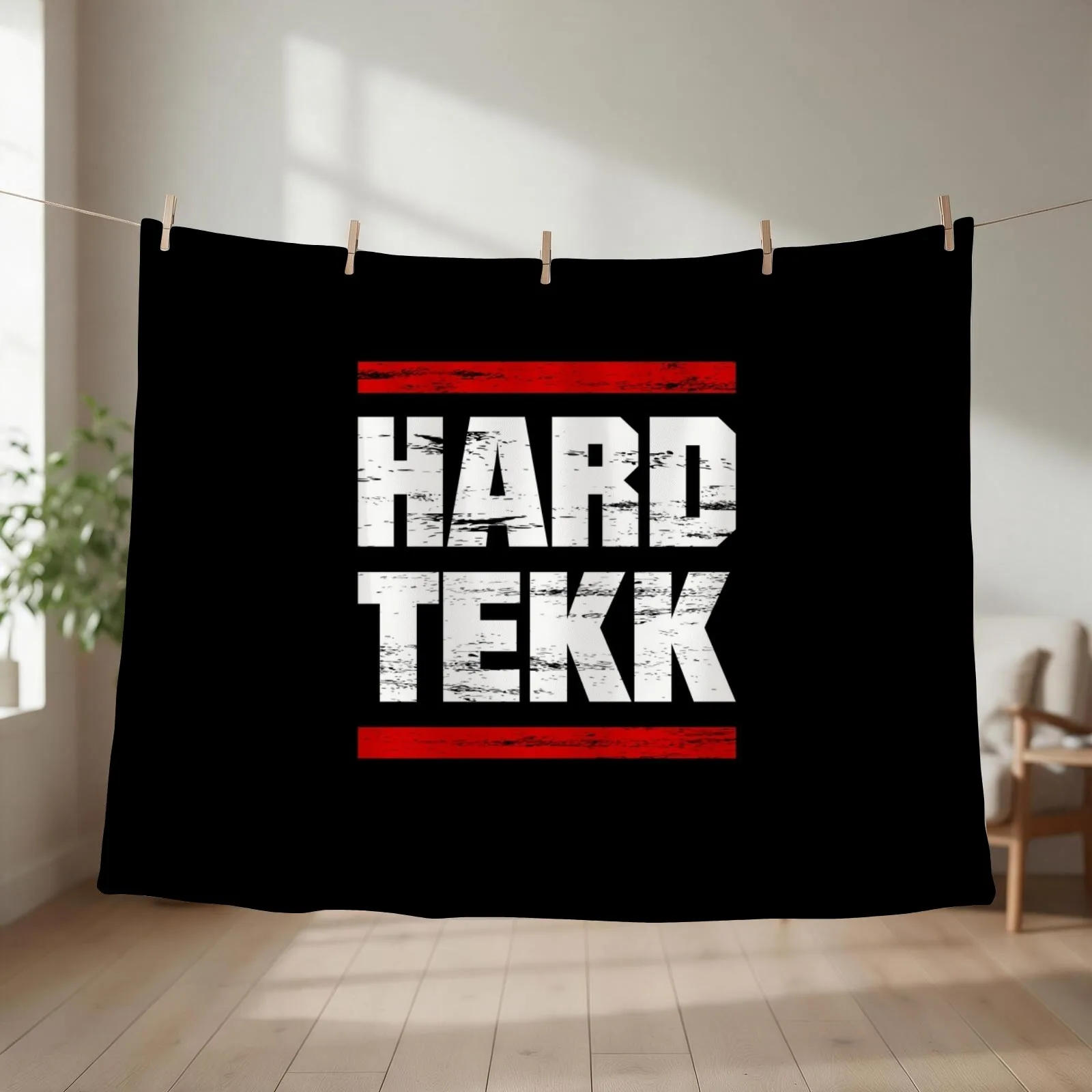 Hardtekk - Tekk - Rave - Techno Throw Blanket couch cozy soft plush fuzzy picnic outdoor blanket