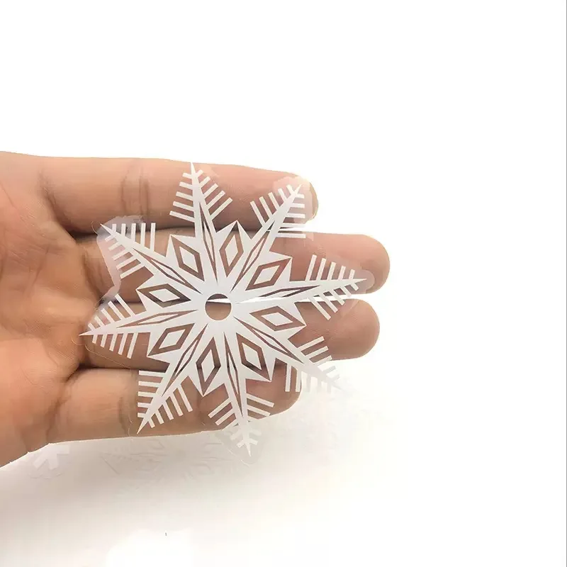 40pcs Snowflake Window Clings,Featuring 4 Different Snowflake PatternsThese Removable Static Cling Decals Are Ideal for New Year