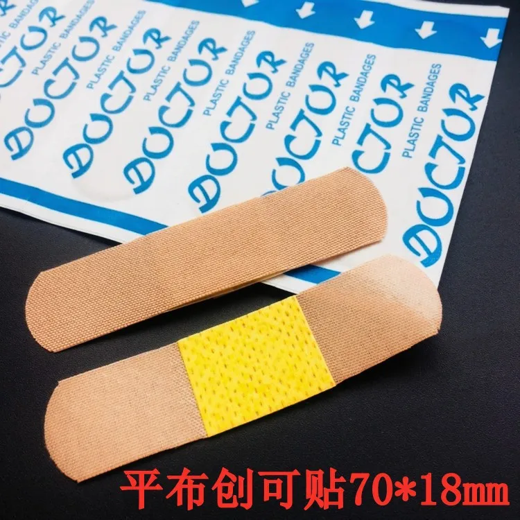 100pcs Woven Fabric Band Aids, Anti-wear Foot Plaster, Wound Adhesive Bandages, First Aid Kit Accessories