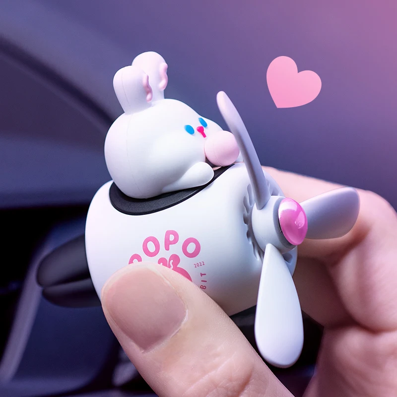 New style panda Pilot rabbit Pilot Car Air Freshener perfume Automobile Interior Perfume Clip Fragrance Ornament Car Accessories