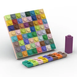 300pcs/LOT 98 Colors Plate 1X1 Square MOC Building Block 3024 Creative Toys Pixel Painting Mosaic Link ONE 74 Colors