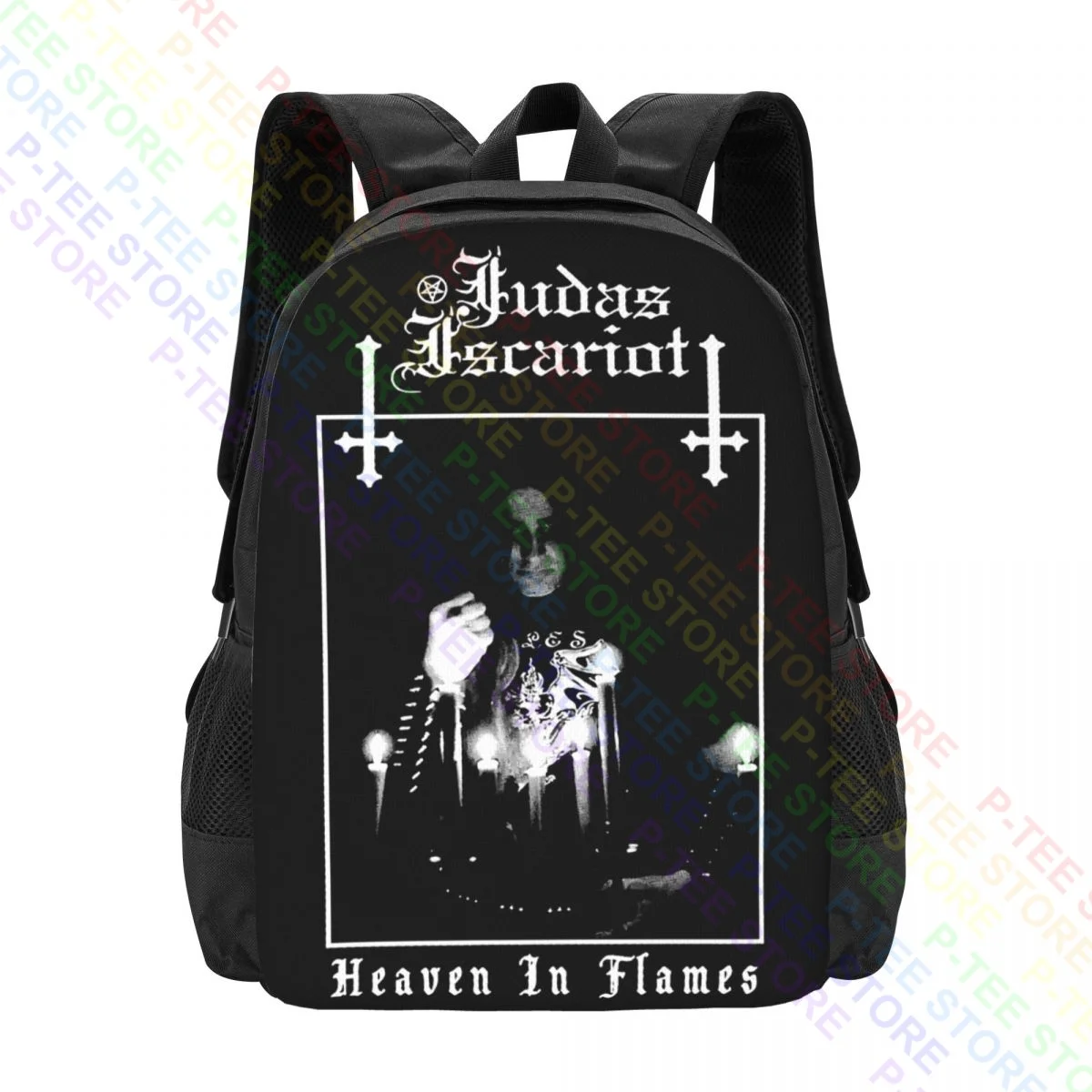 Judas Iscariot Heaven In Flames Grave Metal Omm PrintBackpack Large Capacity Softback Sports Bag