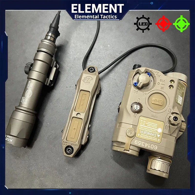 

Тактический лазерный целеуказатель PEQ15 (красный и зеленый) со встроенным световым модулем и батарейным отсеком, двойное управление для M300A M600C, для использования на улице