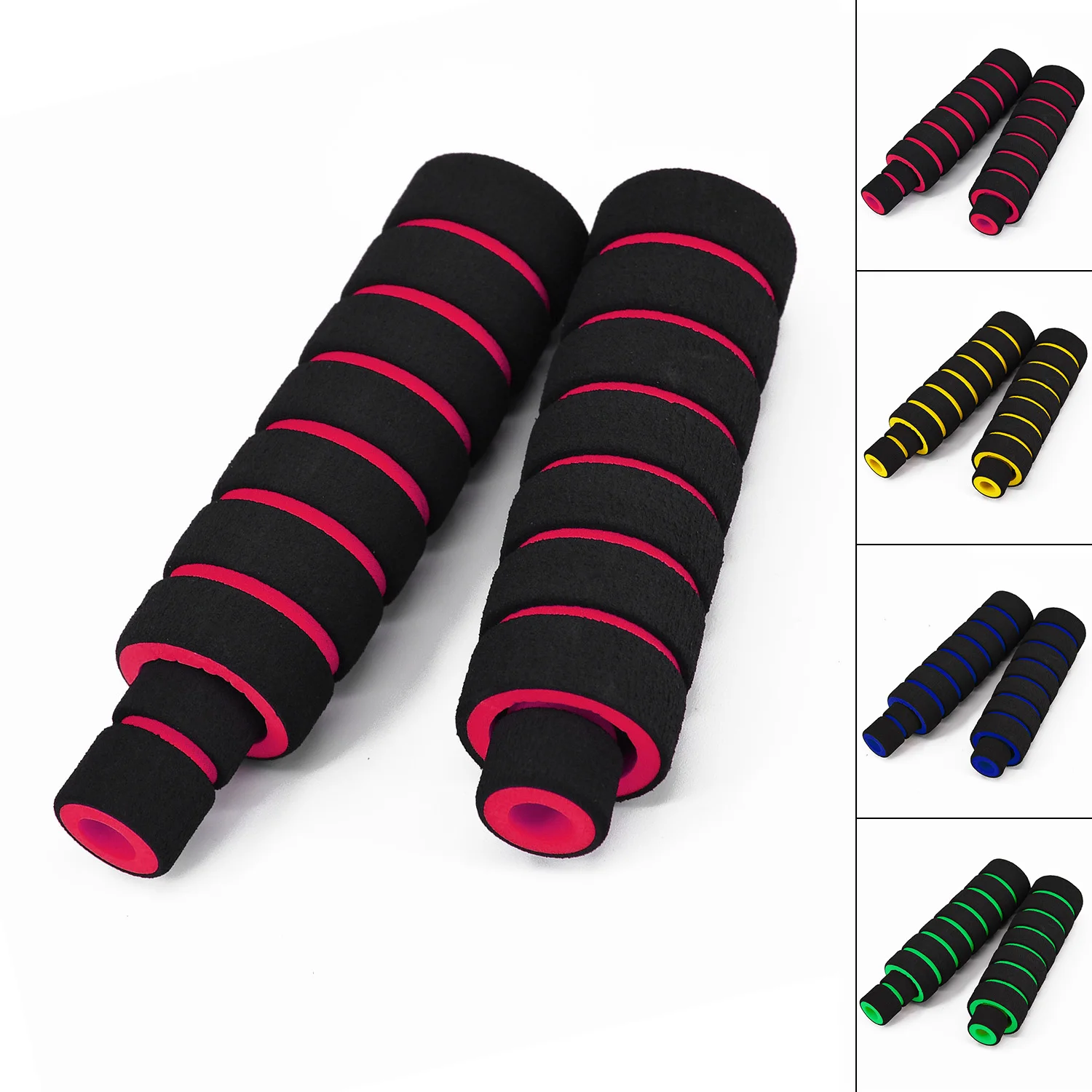 2 Pairs Motorcycle Handlebar Grip Universal Handle Bar Cover Brake Clutch Lever Soft Sponge Foam Grips Cover Motorcycles Grip