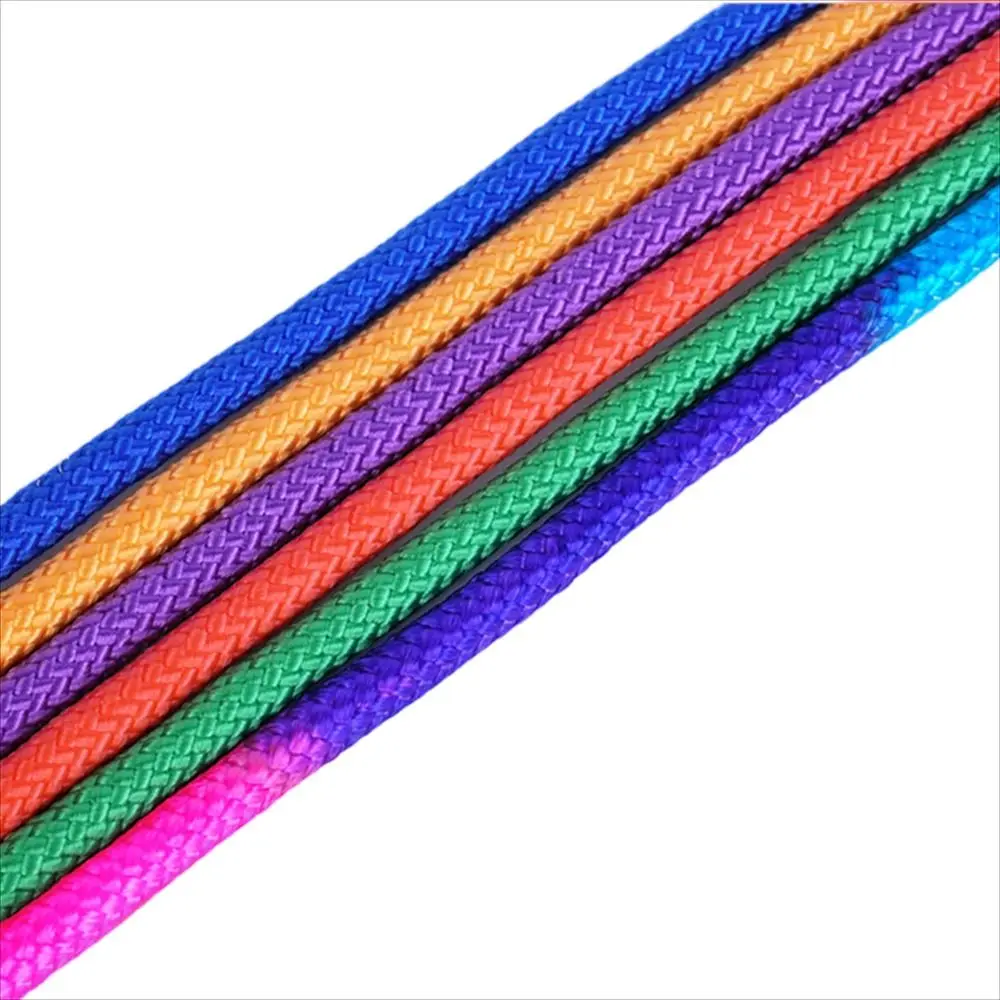 Rainbow Color Gymnastics Arts Rope Competition Artistic Rhythmic Rope 3M Nylon Gymnastics Jumping Props Exercise Fitness