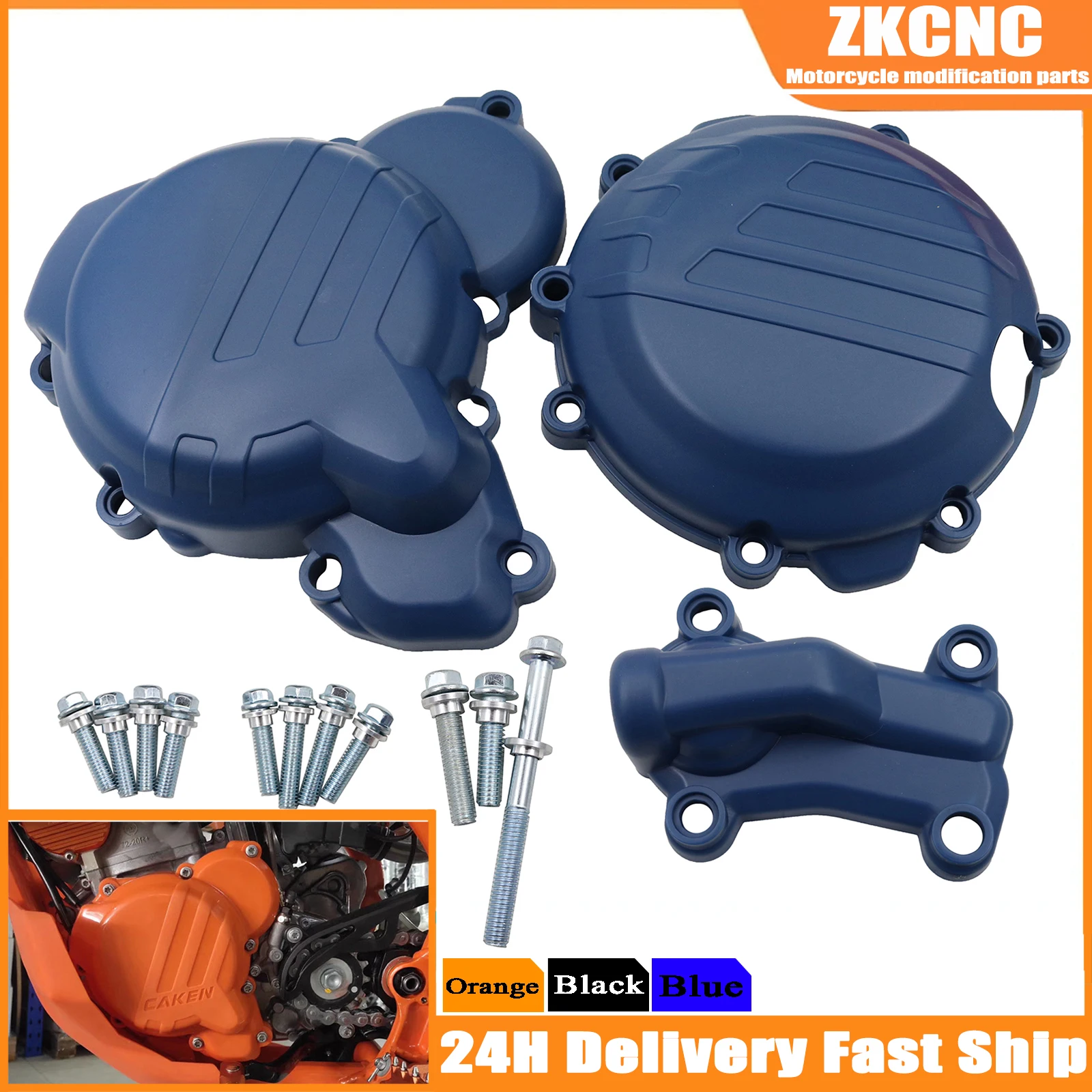 

Motorcycle Engine Clutch Guard Water Pump Cover Ignition Protector For Husqvarna TE250 TE300 TC250 TE250i TE300i EXC 2017-2019
