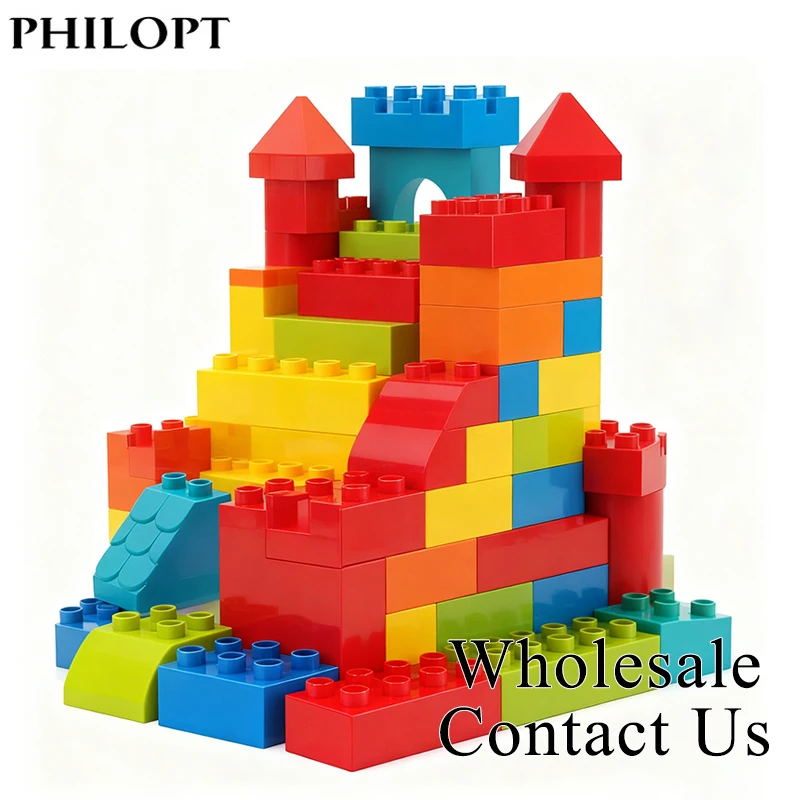 

Big Building Bricks Blocks Educational Creative Size Large Particles Toys For Girls Children Gift