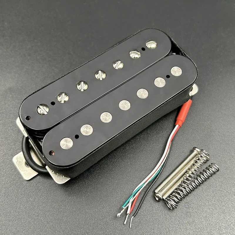 Alnico 5 7-String Electric Guitar Humbucker Pickup Alnico V Coil Splitting Pickup Guitar Parts Black N-8.8K/B-14.2K