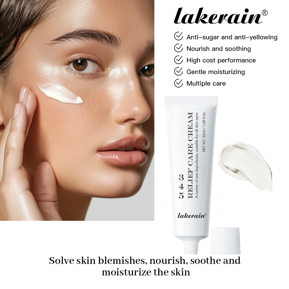 345 Relief Cream Comprehensive solution to skin problems Anti-sugar and antioxidant Brightening skin Improving acne marks Moistu