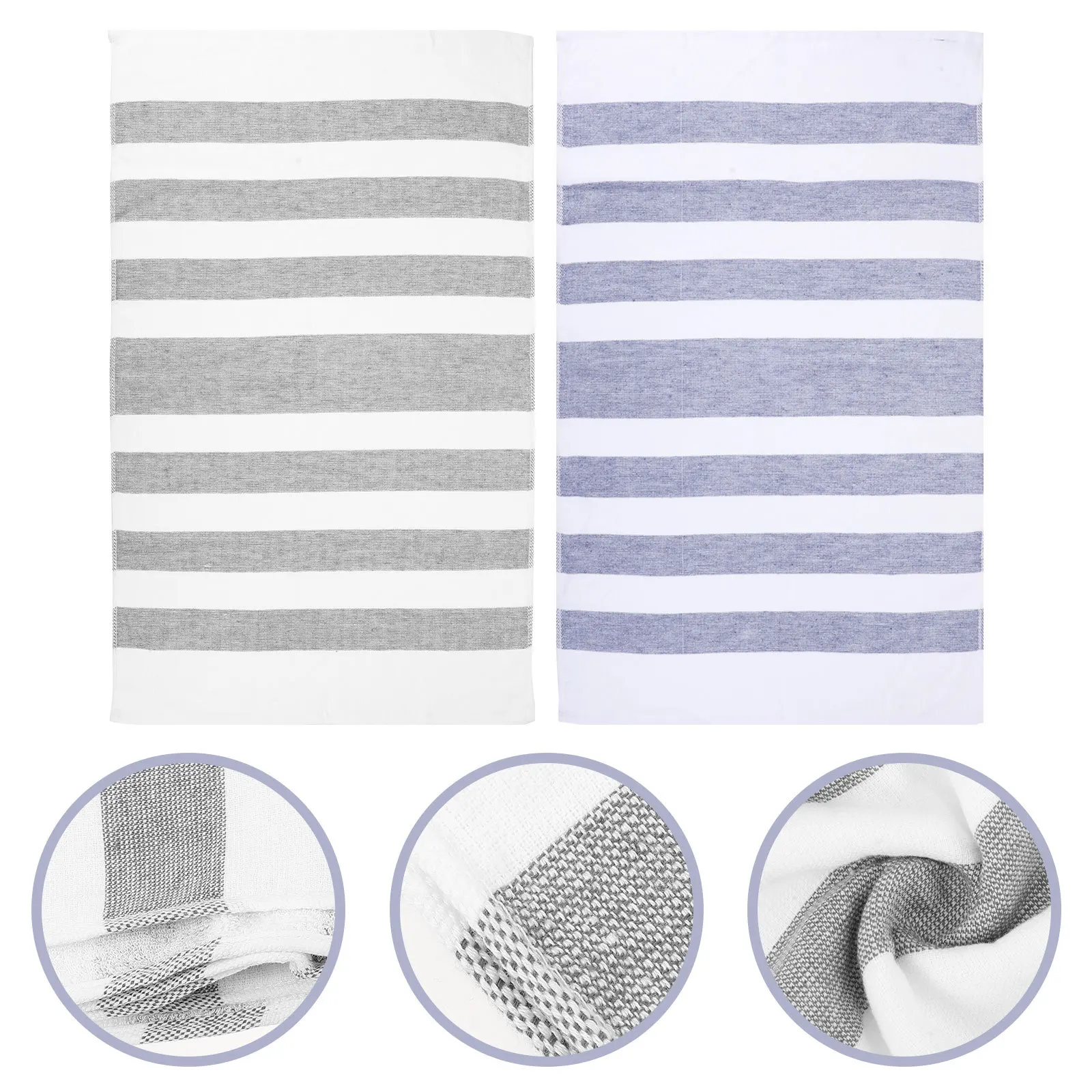 

2 шт. впитывающие салфетки для посуды, кухонные быстросохнущие хлопчатобумажные салфетки для чистки кухонных принадлежностей